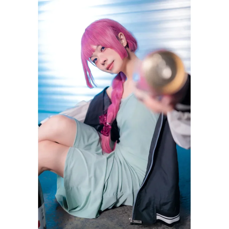 

2025 22, Hiroi Kikuri, аниме Bocchi The Rock, костюм, парик, женское милое платье, костюм на Хэллоуин, косплей, ролевая карнавальная униформа Sk