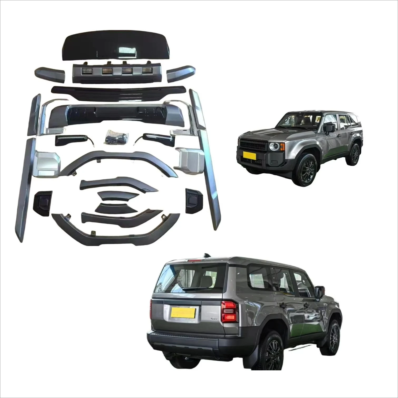 2025 Mode-llista Facelift Bodykit for Land Cruiser PRADO LC250 Top Auto Front Bumper Upgrade and Front End Modification