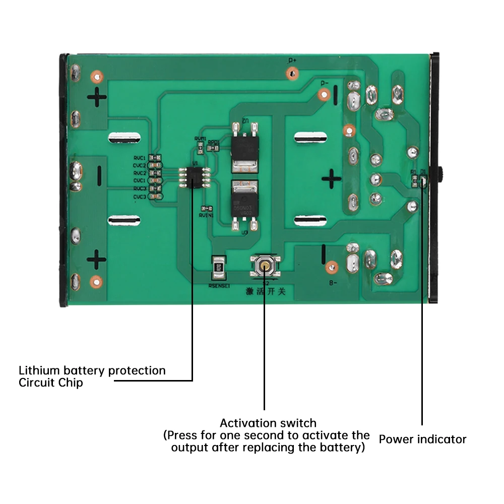 3*18650 Power Bank Box 2*DC5521 Interfaces 12V 3A 36W Welding-free DIY Mobile Battery Storage Case For Low Power Appliances