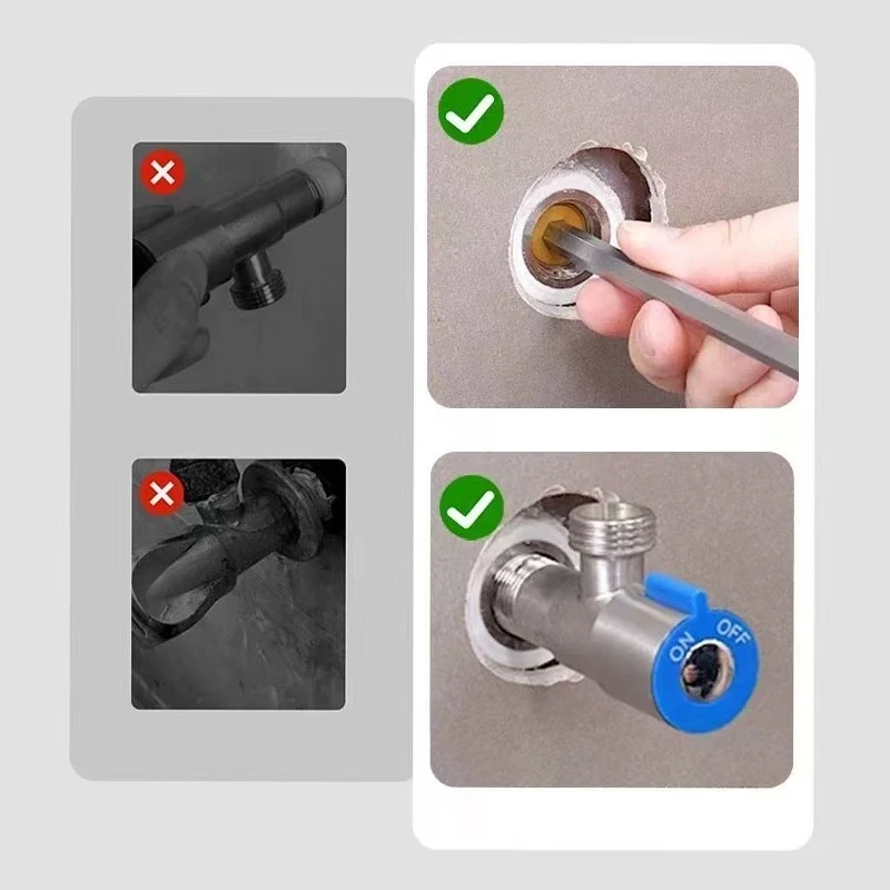 4 نقاط خط أنابيب الحرة المواد الخام حزام صمام إيقاف المياه صمام زاوية صنبور توقف المياه التلقائي المضادة للتسرب