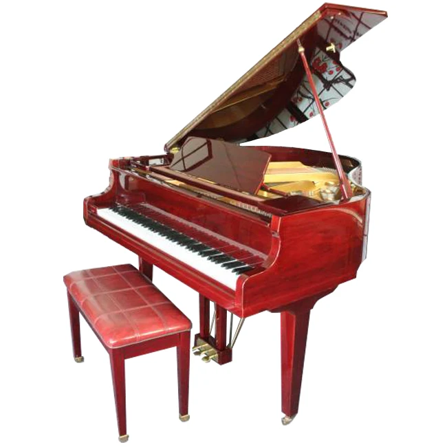 New High Quality Professional Mahogany Grand Piano With Piano Bench And Accessories