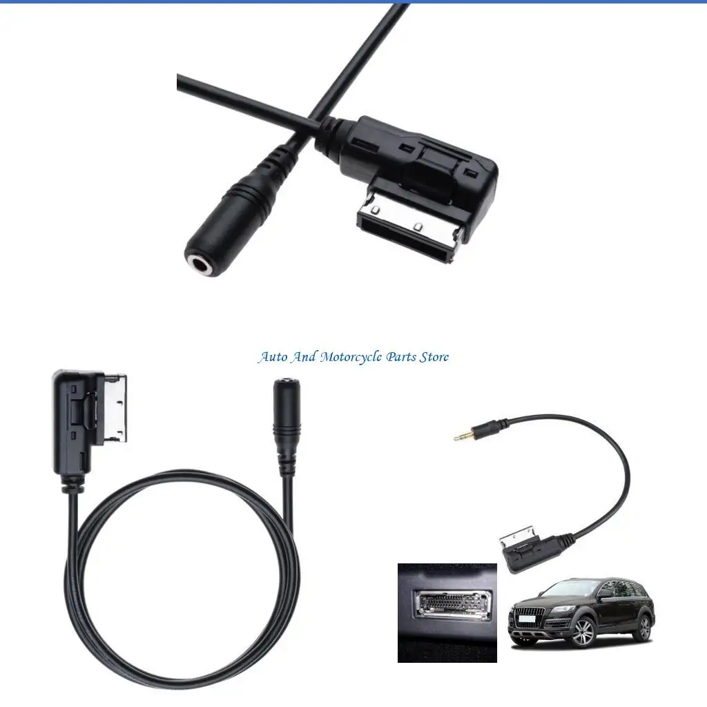 P9FD Music AMI AUX 3.5mm Plug Aux-in MP3 Adapter Cable 30cm 12inch