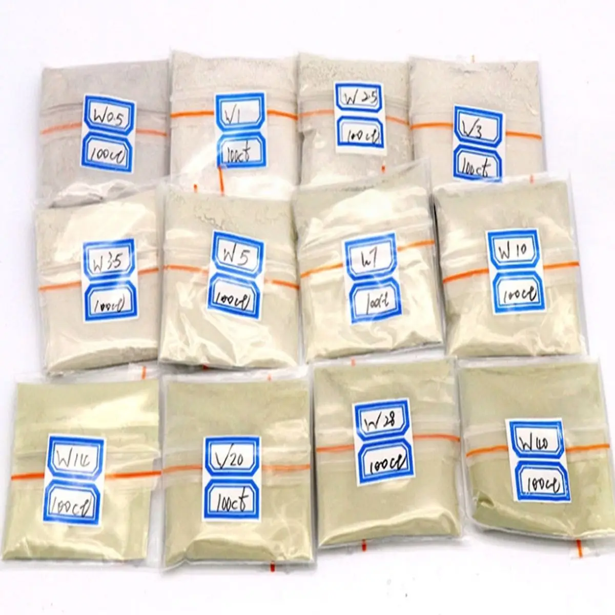 100캐럿 / 20g W0.5 ~ W40 연마 연마재 연마 분말 다이아몬드 미크론 분말 보석 연마 도구