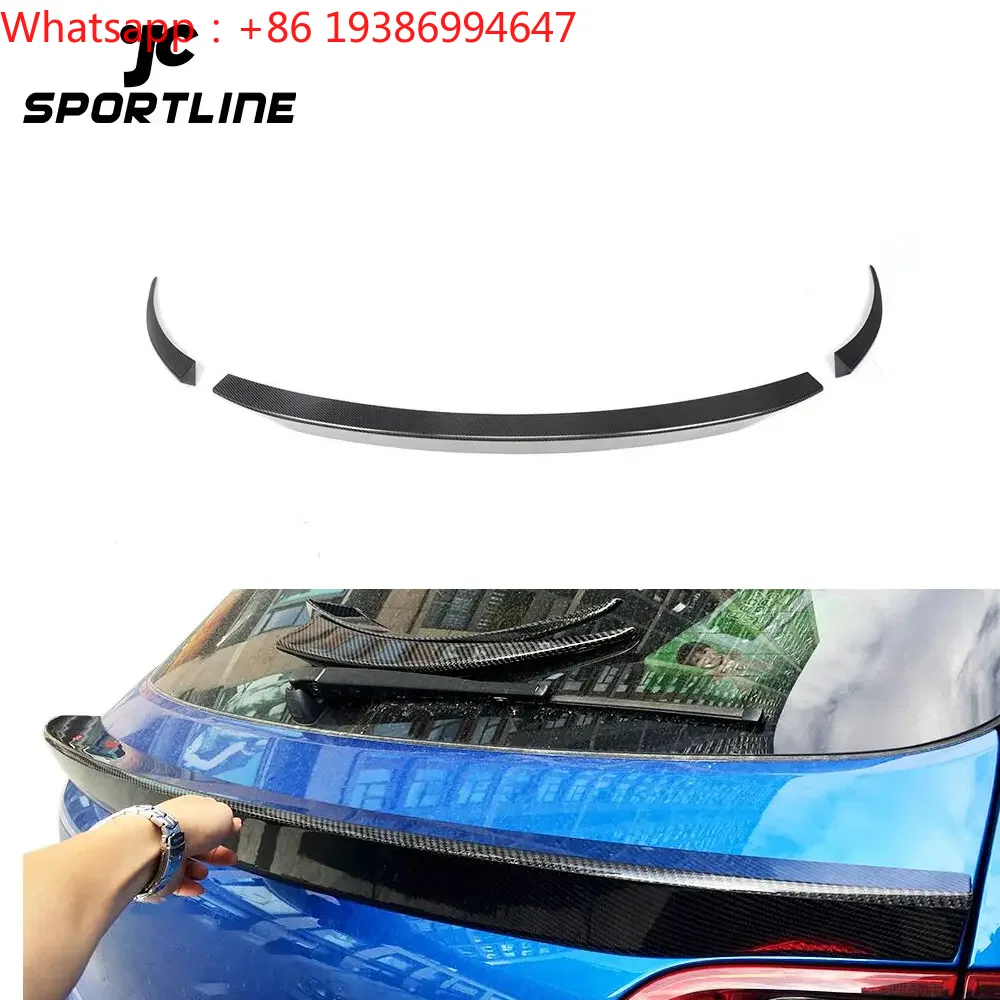 For Carbon Fiber Rear Middle Wing Spoiler for Porsche Macan 14UP (Fits:Macan)