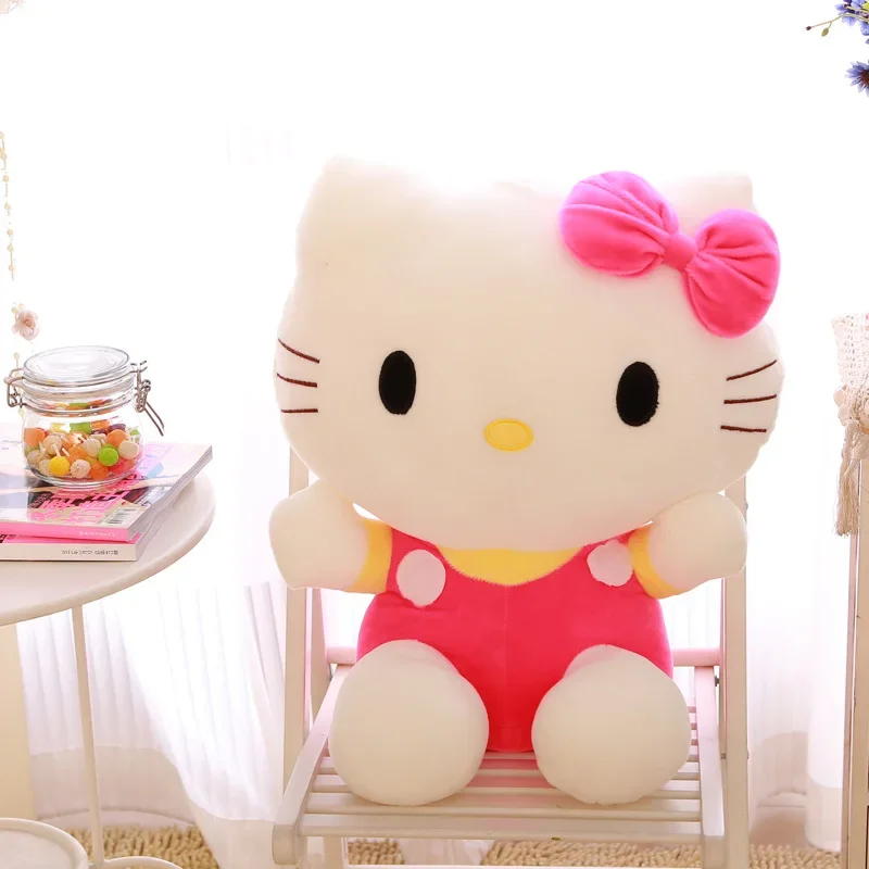 Kawaii Sanrio Plush Hello Kitty Plush Room Decor Plushies Kawaii Doll Hello Kitty Stuffed Animal Toy Ragdoll Home Xmas Gifts