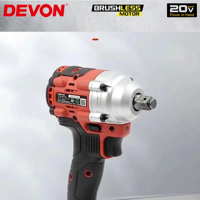 DEVON Electric Wrench 5760-Li Impact Wrench Electric Drill 20V Cordless Power Tool