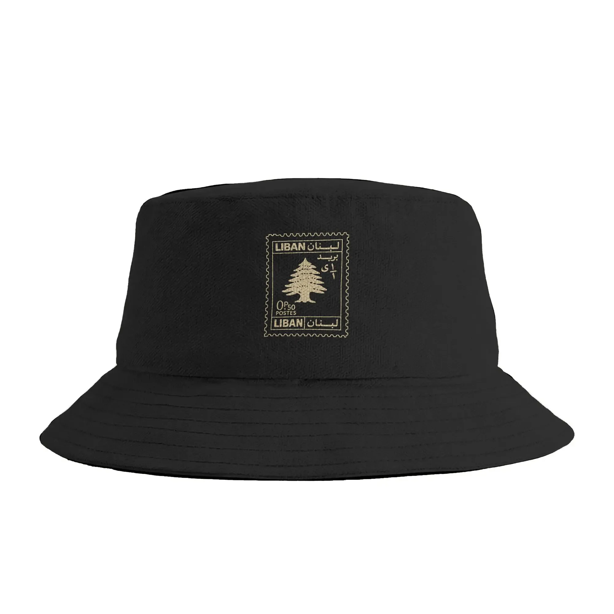 Lebanon Post Stamp Design Bucket Hat Streetwear Fisherman Caps Personality Beach Travel Visor Hats For Unisex Classic Design Cap
