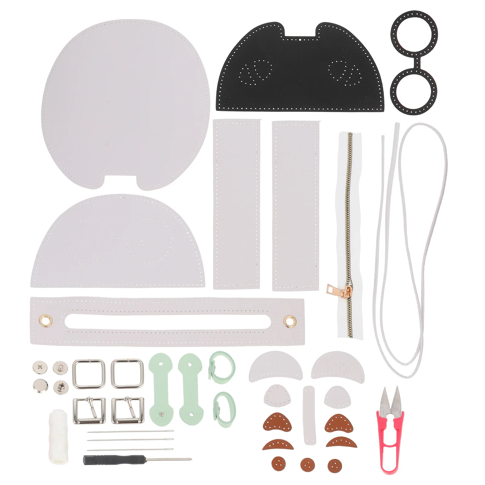 

Bear Bag Material Kit Crochet Handbag Sewing Iron On Diy Pu Chain Shoulder Making Supplies For Beginner Parent-Child Activity