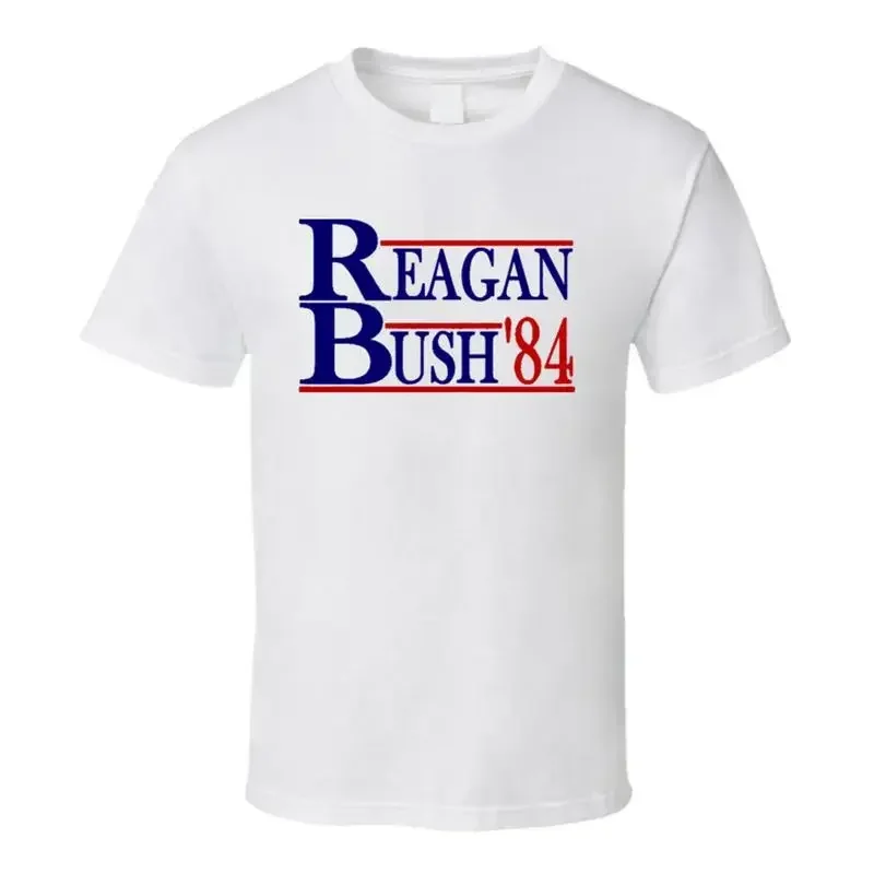 Reagan Bush 84 Campaign Politics Republican T Shirt