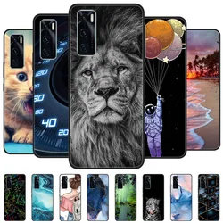 Vivo V20 SE 케이스 커버 V2022 V2023 실리콘 소프트 마블 블랙 범퍼 Funda Coque for Vivo V20 2021 V 20 V20SE V2025 V2024