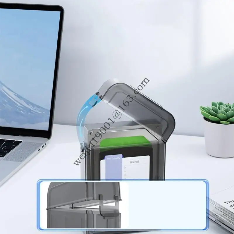 صندوق تخزين محرك الأقراص الثابتة آمنة لسيارة 3.5 بوصة يسهل ملئها في حقائب الظهر. H05A