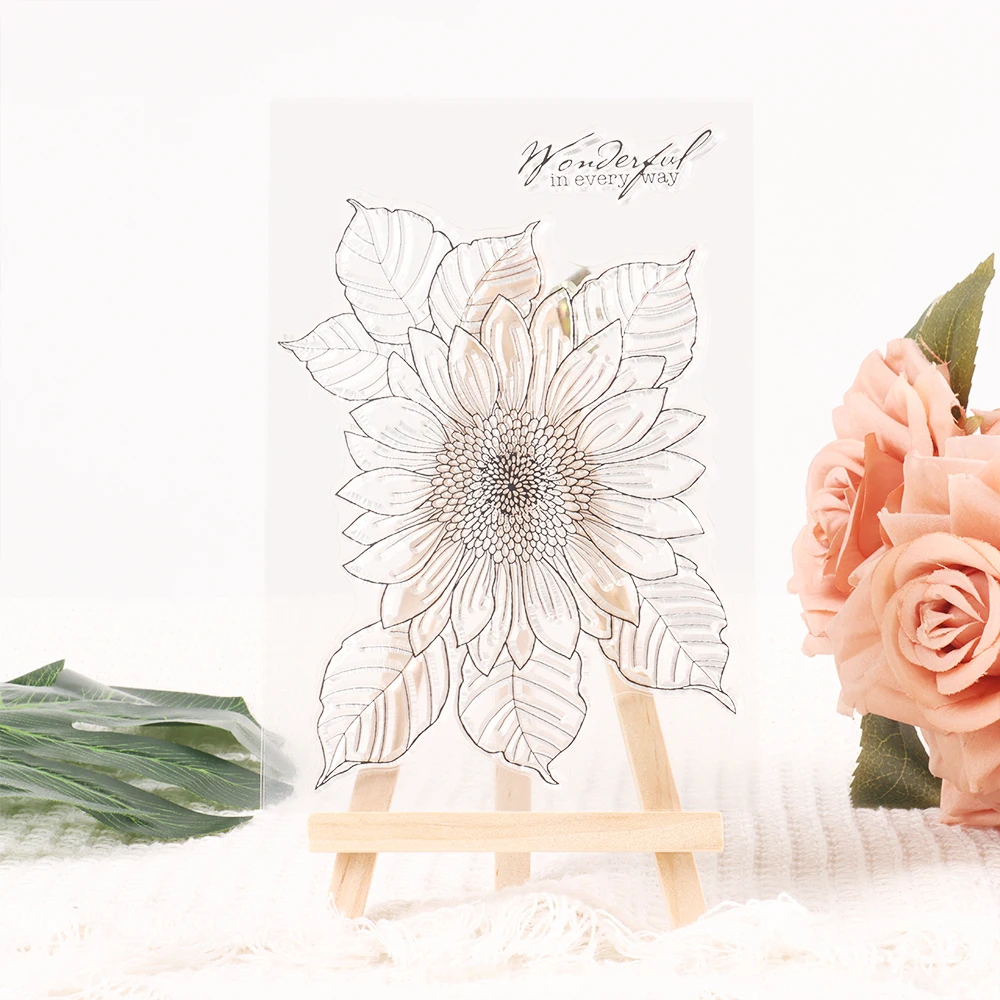 Vintage Flower Series Clear Silicone Stamps Journal Handbook Scrapbook Album Labels DIY Collage Aesthetic Craft Rubber Stamps