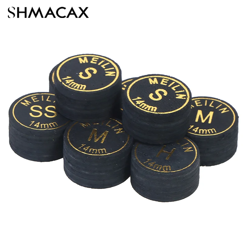 رأس عصا من جلد الخنزير ، بلياردو ياباني ، 9 طبقات سنوكر ، جودة ، 14 * ، 2 * لكل حصة