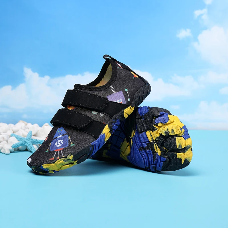 New Kids Water Shoes Quick Dry Aqua Shoes Boys Girls Non-Slip Beach Swimming Wading Sneakers Toddler Barefoot Outdoor Sports