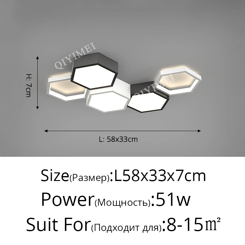 Walnoot Woonkamer Plafondverlichting Zwart Wit Combinatie LED Lamp Woondecoratie Verlichtingsarmaturen Foyer Balkon Plafondlamp