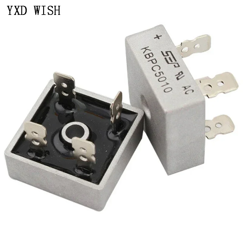 5pcs KBPC5010 Diode Bridge Rectifier KBPC 5010 50A 1000V AC Bridge Rectifier Diode DIY Kit