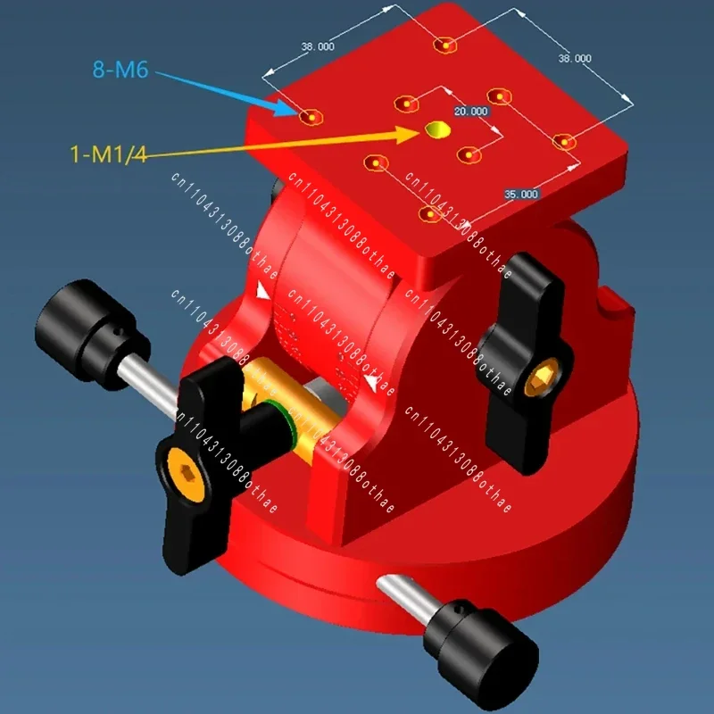 39kg Load Capacity with Dovetail Groove Equatorial Mount Latitude Base
