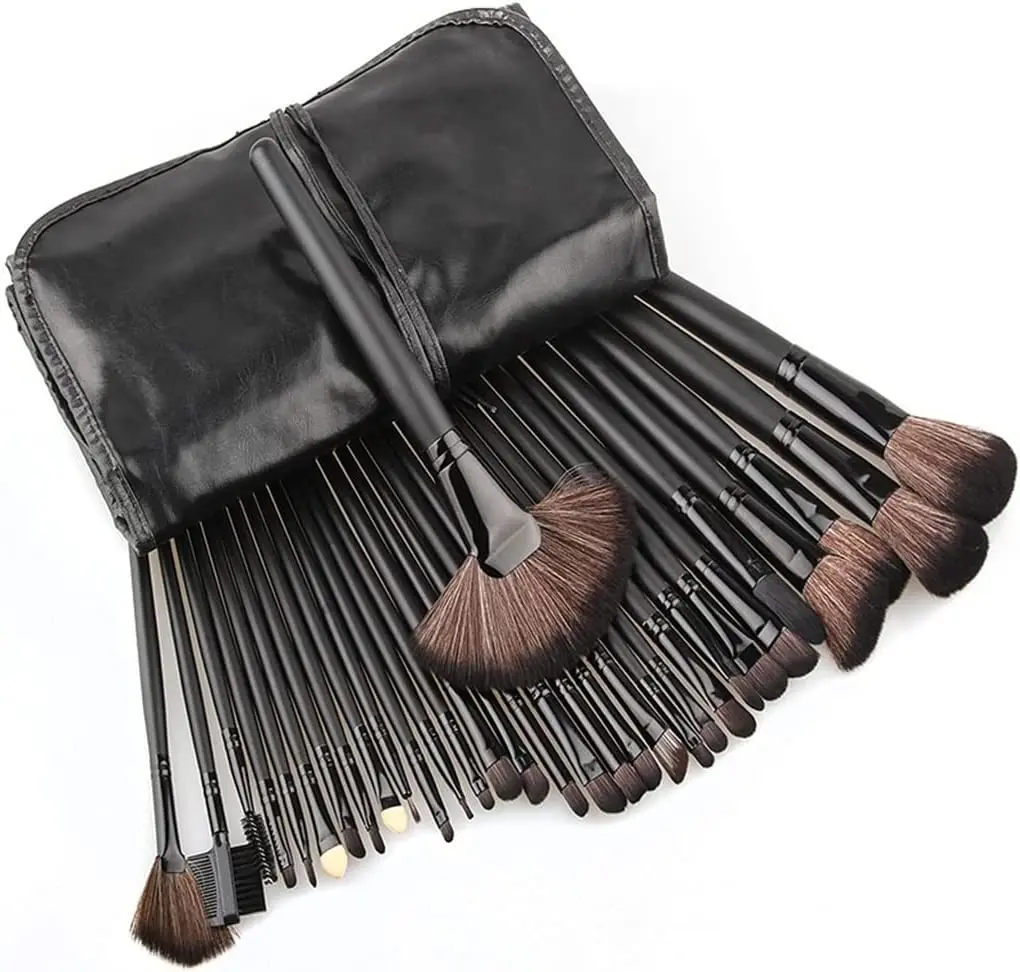 Sac cadeau de 24 pièces, ensembles de pinceaux de maquillage, pinceaux cosmétiques professionnels, poudre à sourcils, fond de teint, ombres, outils de maquillage