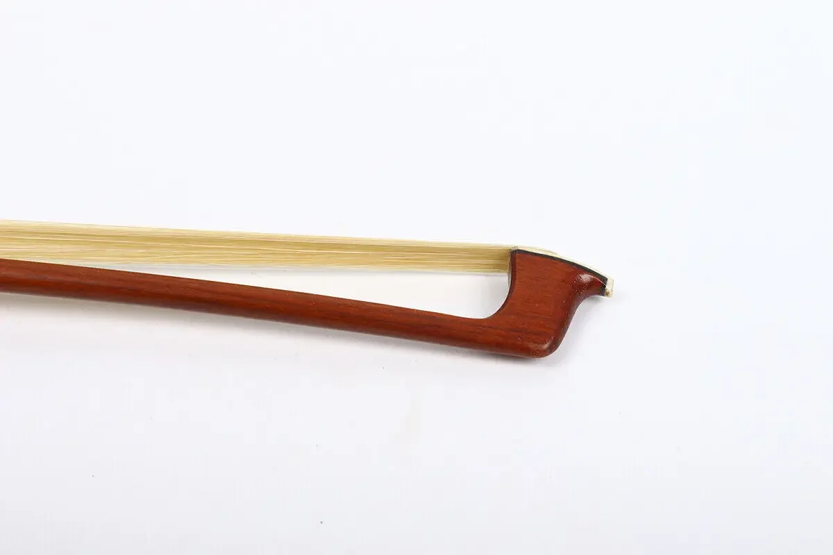 4/4 Full Size Violin Bow Colorful Silk Brazilwood Body Ebony Frog Natural Horse Hair Flower Inlay Black Well Balance