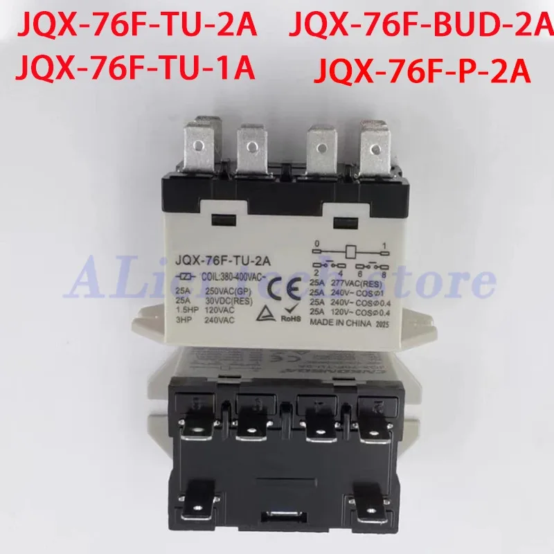 JQX-76F-TU-2A JQX-76F-TU-1A JQX-76F-BUD-2A 220-240VAC 25A JQX-76F-P-2A 24V
