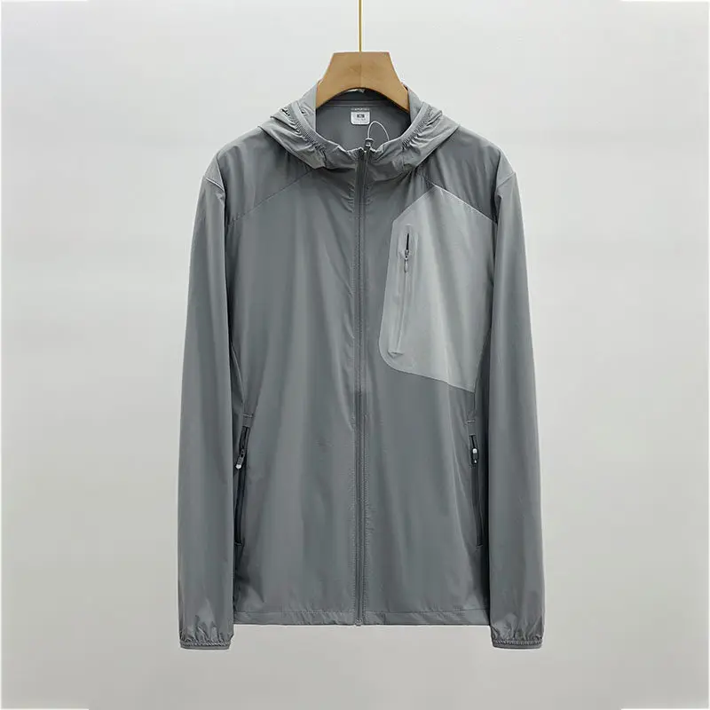 2026 Outdoor Bird Home The Same Male Fashion Sports Fishing Travel Mountaineering Leisure Plaid Pressed Rubber Sunscreen Jacket