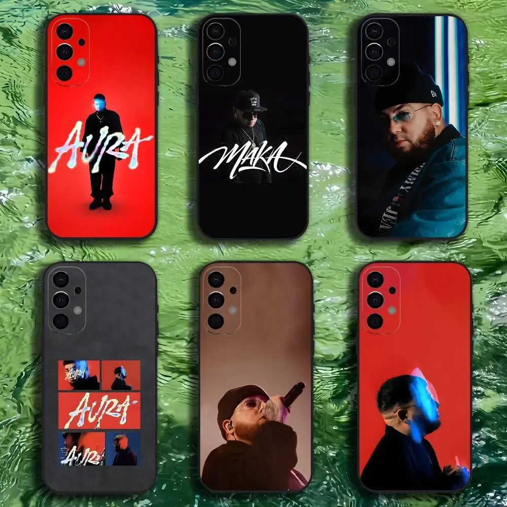 

Rapper Maka Aura 2025 Tour Phone Case For Samsung S25,S24,S21,S22,S23,S30,Ultra,S20,Plus,Fe,Lite,Note,10,9,5G Black Cover