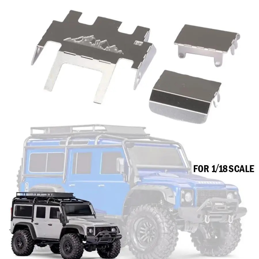 Armatura del telaio in metallo Armatura dell'asse anteriore e posteriore per Trax Trx-4m 1/18 Defender Bronco Rc Crawler Car Parti aggiornate