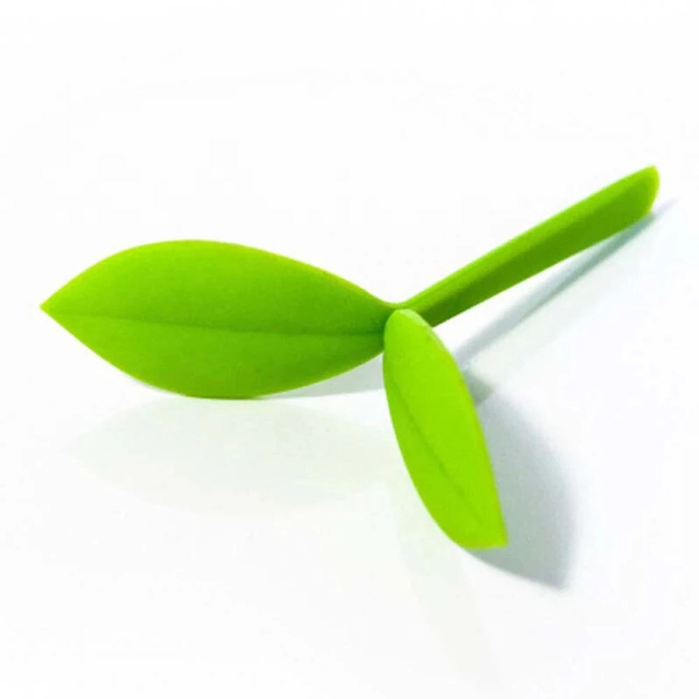 Creative for Bookworm Silicone Green Bookmarks Sprout Bookmark Grass Buds Bookmark Little Grass Bud Little Leaves Bookmark