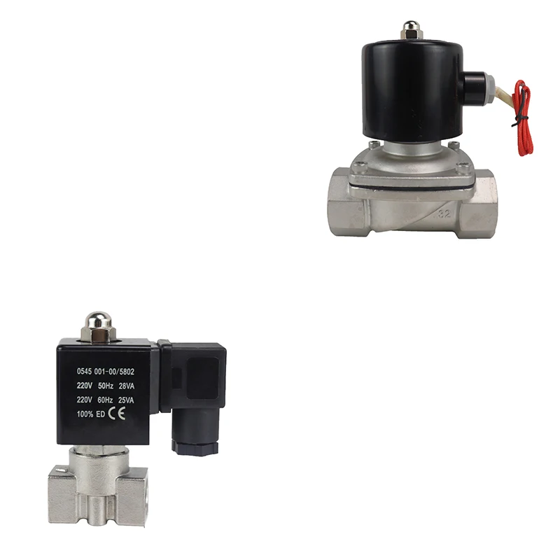 

304 valve body stainless steel solenoid control valve 2W250-25B AC220V 2W350-35B DC24V 2W400-40B DC12V 2W500-50B DC24V