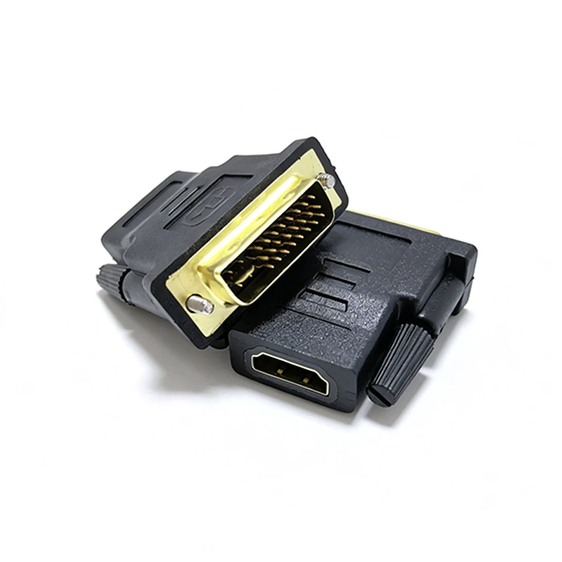 DVI 24+5 To Adapter Cables Plated Plug Male To Female HDMI-compatible To DVI Cable Converter 1080P for HDTV Projector Monitor