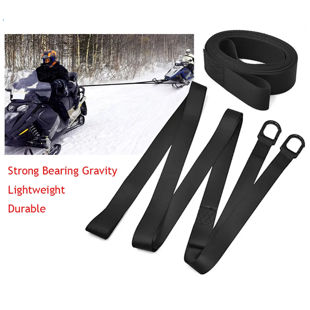 

2Pcs Snowmobile Tow Strap Snowmobile Tow Reinforced Tow Rope Tow Strap Tow Rope Safe Easy To Store