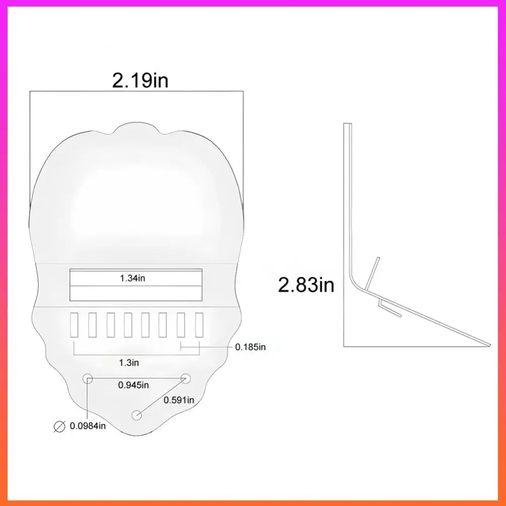 8-سلسلة مندولين سحب المجلس مع المسمار مندولين الذيل أجزاء K كلمة صدفي مندولين الذيل مجموعة لجيتار مندولين #1