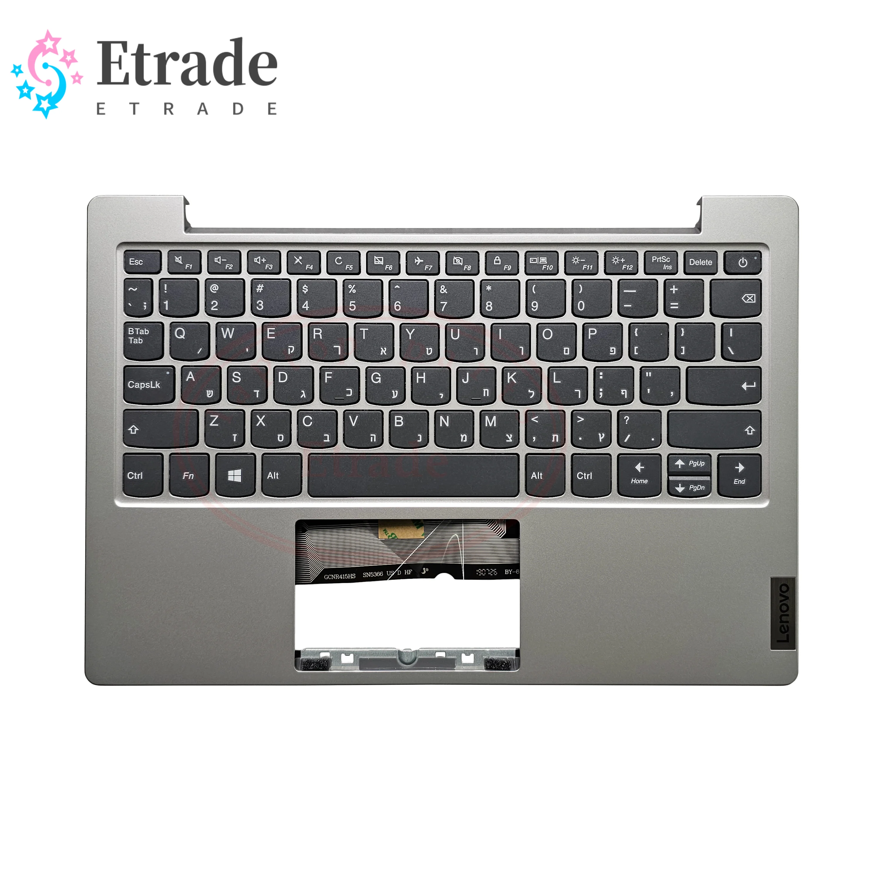 New Original For Lenovo IdeaPad 1-11IGL05 Series Laptop Palmrest Upper Case Cover With Israel Keyboard 5CB0W44005