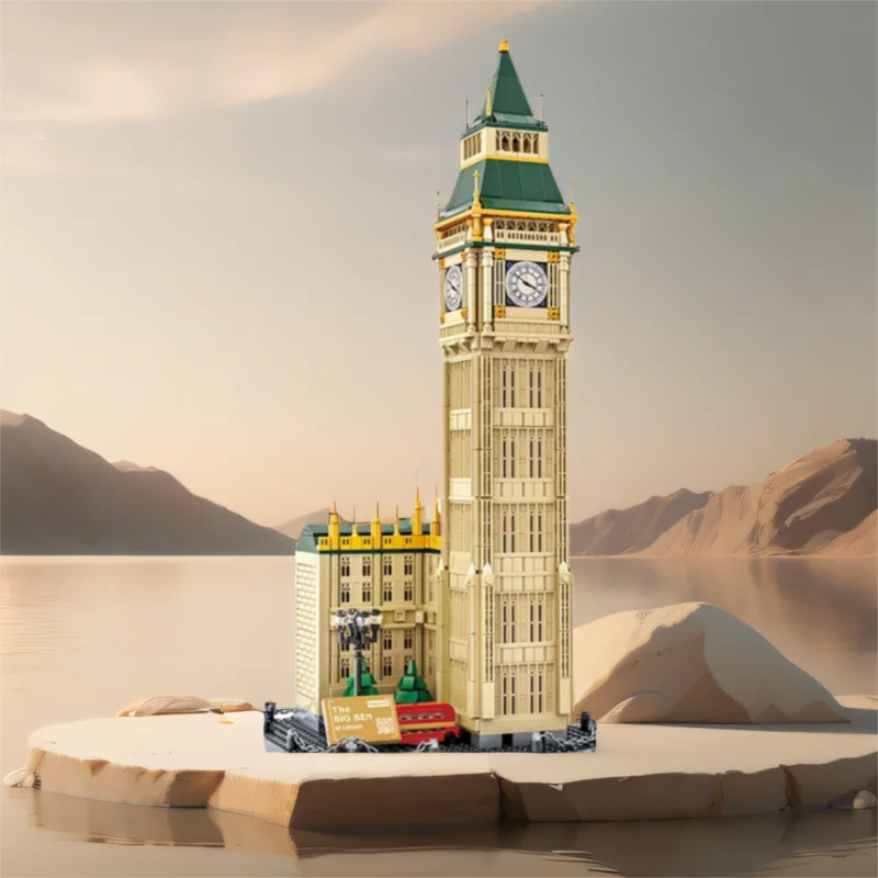 Conjuntos de modelos de arquitetura mundialmente famosa, bloco inglaterra londres, torre de relógio, big ben, tijolos de construção criativos, brinquedos para presentes