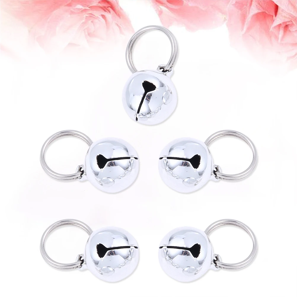

5 PCS Pet Bell Accessories Christmas Key Door Platinum Gold Bells Cat Dog Copper Charm