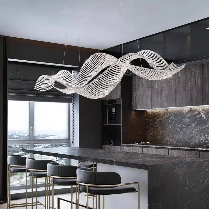

Modern crystal dining room pendant light indoor led pendant light living room indoor lighting