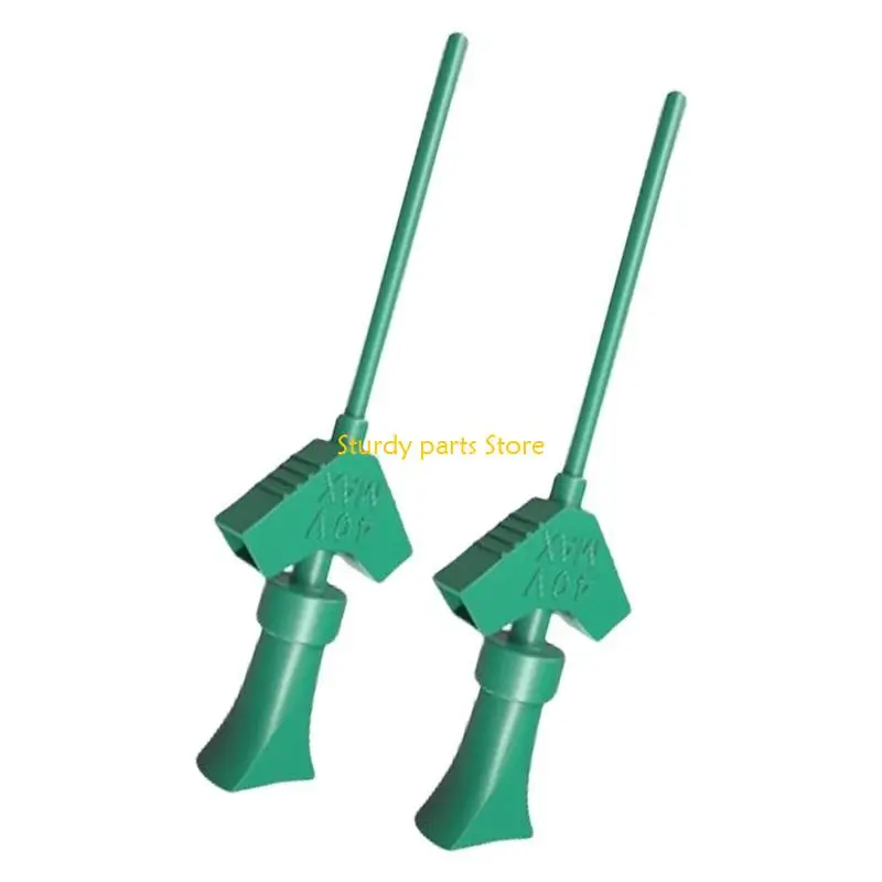 97QC 2pcs Mini GRABBERS IC PRUEBA Clip gancho para analizadores