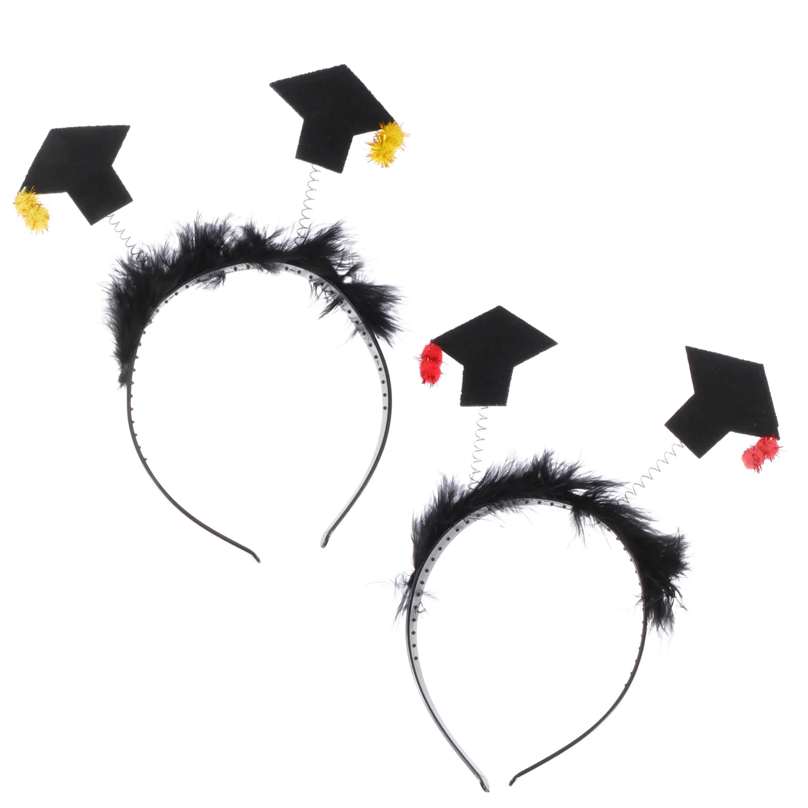

4pcs Doctor Hat Headband Graduation Hairband Lightweight Mini Hat Headdress Female Party Photoshoot Props Gifts