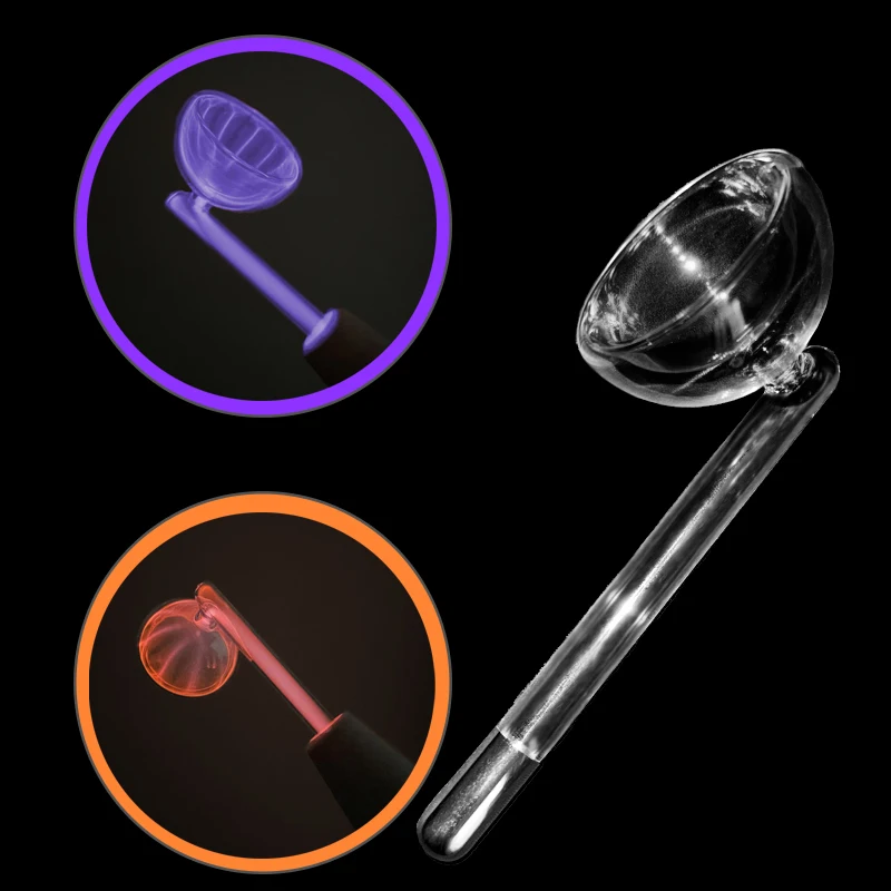 

High Frequency Facial Machine Electrotherapy Wand Glass Neon + Argon Wands Remove Wrinkles Acne Skin Care