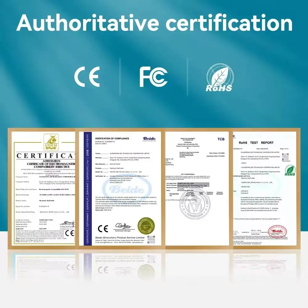 Etichetta per scaffale in carta elettronica per vendita al dettaglio intelligente con sistema Bluetooth ESL, per negozio e ospedale, l'aggiornamento del prezzo con un clic consente di risparmiare tempo e costi