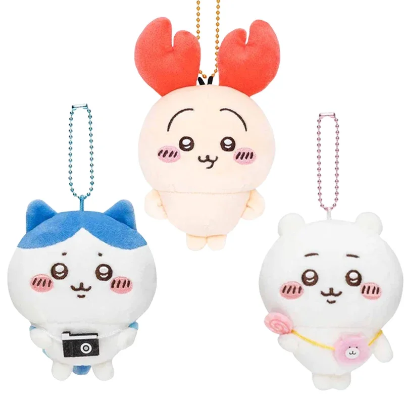 MINISO Chikawas Hachiwares Foot Outgoing Collection Anime Kawaii Plush Doll Pendant Cute Cartoon Usais Bag Decoration Girl Gift