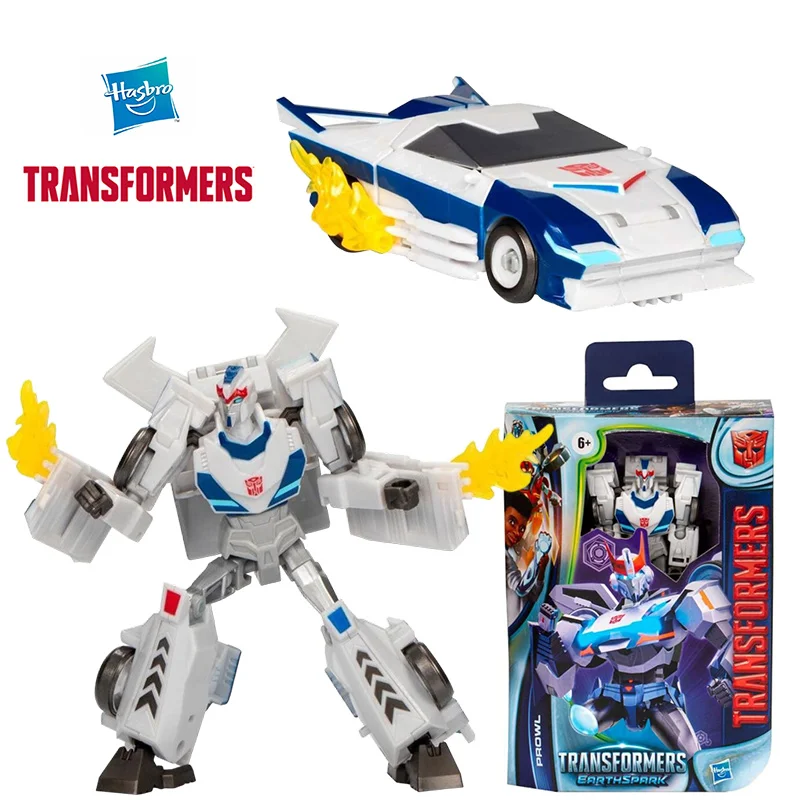 Hasbro Transformers Earth Spark Prowl 12Cm Deluxe Calss Anime Originele Action Figure Model Kit Speelgoed Verjaardagscadeau Collectie