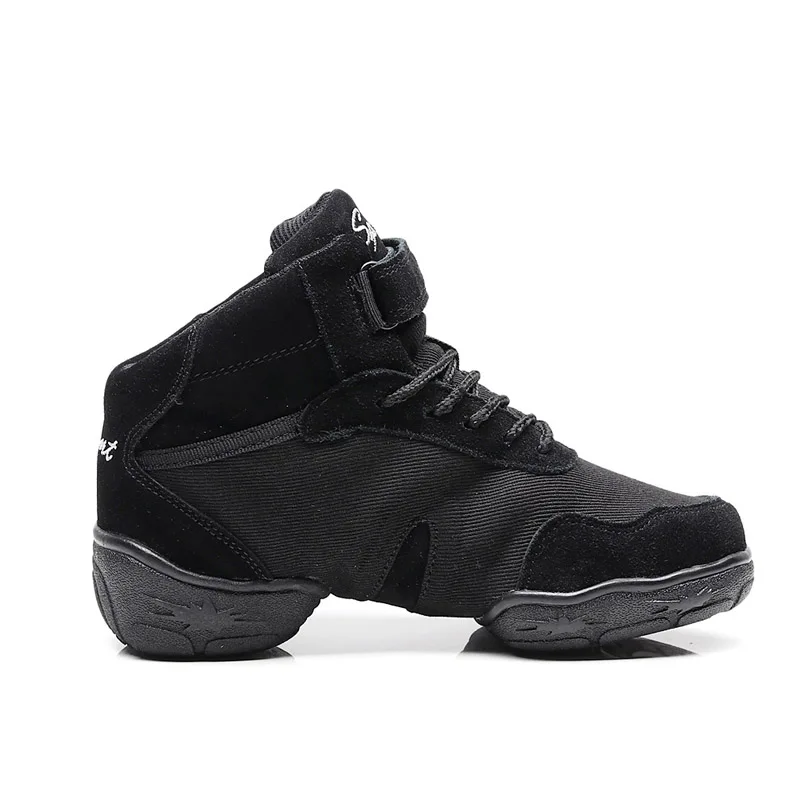 

Boots Sneakers Canvas Leather Mesh Shoes Square Modern Jazz Dance Shoes Soft Outer Teacher Breathable Sports Shoes