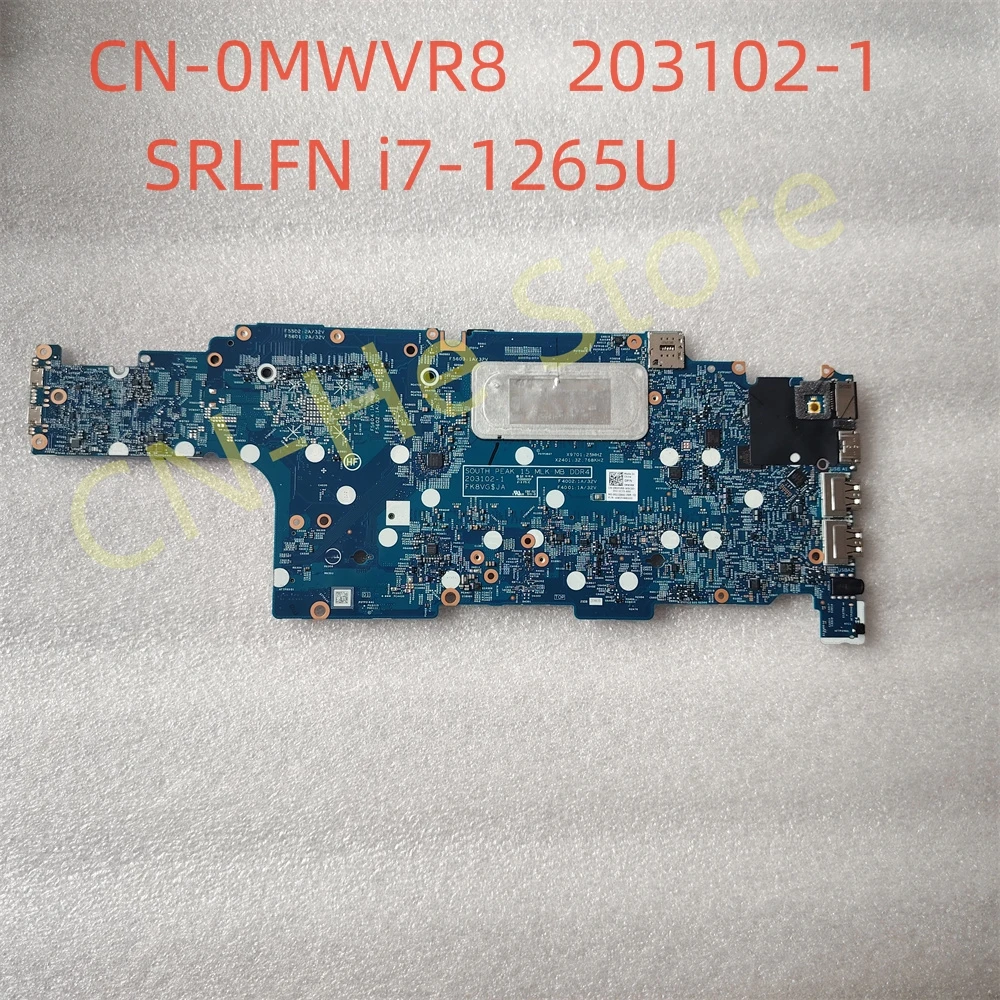 FOR DELL Latitude 5530 Motherboard INTEL i7 1265U CN-0MWVR8 0MWVR8 MWVR8 203102-1 4.8GHZ  DDR4 100% Perfect Work