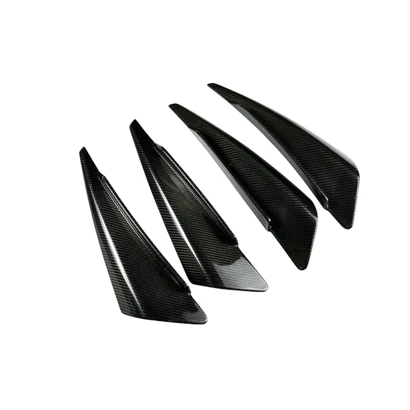 カーボンファイバートリムステッカーフロントバンパースプリッタースポイラーカバー車用フェラーリ F8 トリビュート 2019-2023-Y44A