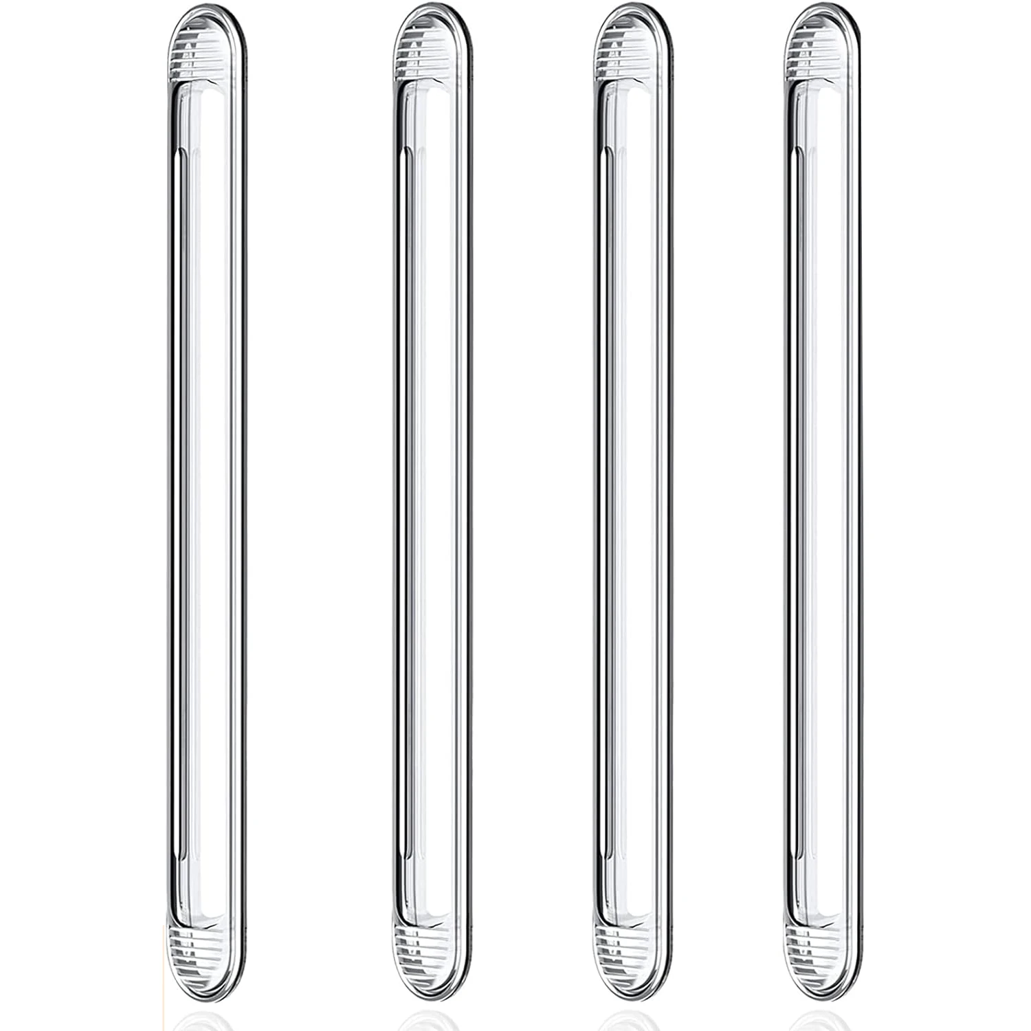 Pare-chocs de meubles transparents, protecteur mural en caoutchouc de silicone, protecteur de chaise, protecteur adhésif de rail arrière de chaise, boutons de porte, 4 pièces