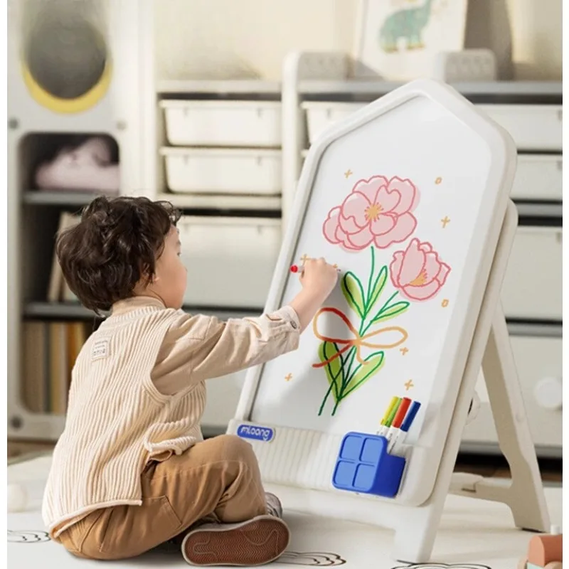 

Household magnetic writing stand type tablet erasable painting board