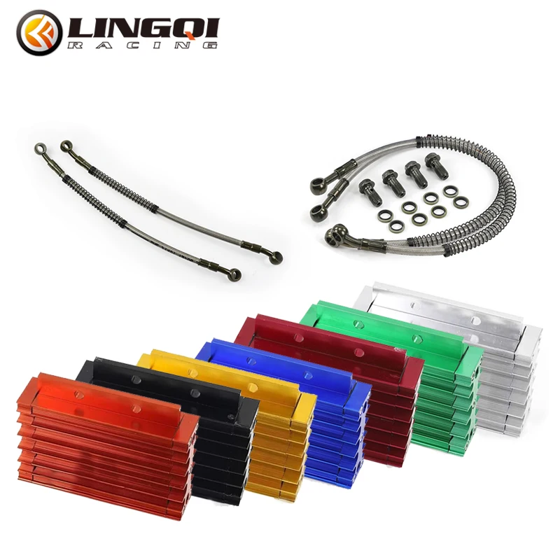 

LING QI CNC Motorcycle Oil Cooler Cooling Radiator Engine Kit For for Universal Most Motorcycles Motocross Dirt Pit Bike