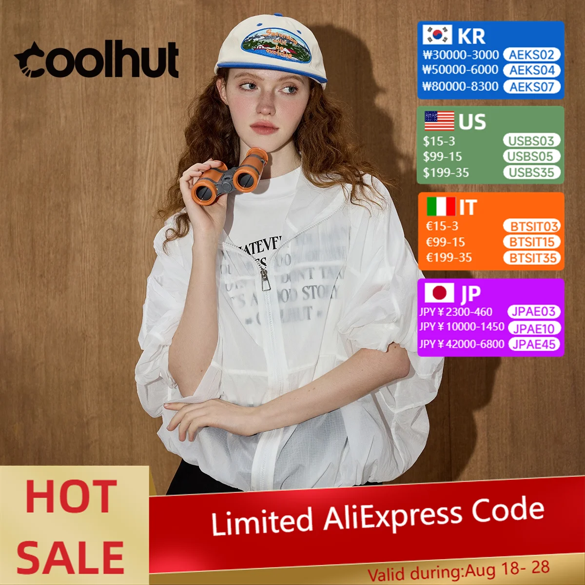 

COOLHUT 2025 летняя женская легкая солнцезащитная куртка с капюшоном и длинными рукавами, свободная посадка, дышащая повседневная верхняя одежда из ледяного шелка