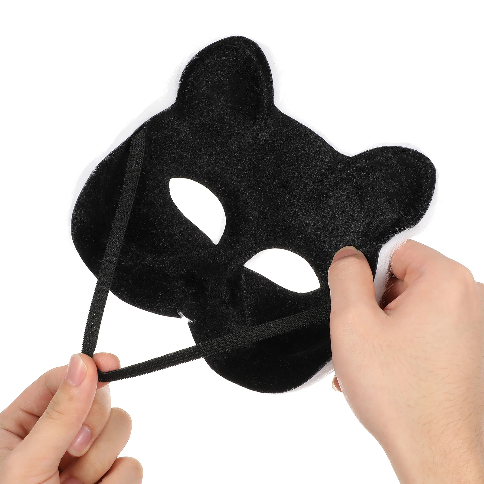 

Fox Mask Halloween Japanese DIY Pulp Masks for Party Prom Blank White Half Face Costume Lightweight Safe Comfortable Wear